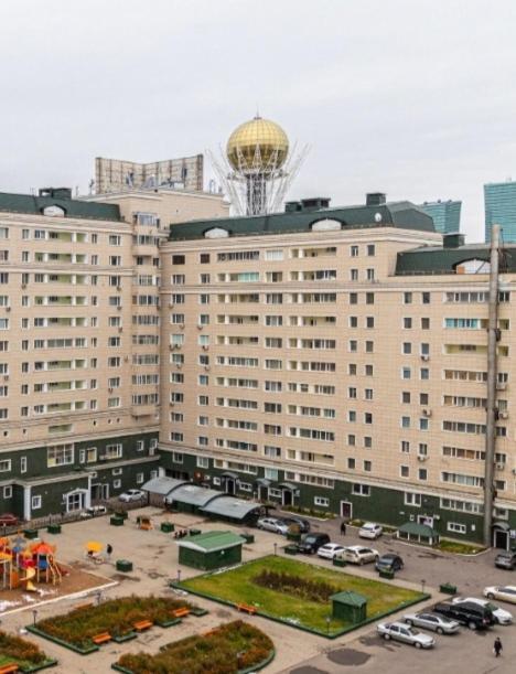 25 Вид На Байтерек Для 1-4 Человек С Кроватью И Раскладным Диваном Astana Exterior photo